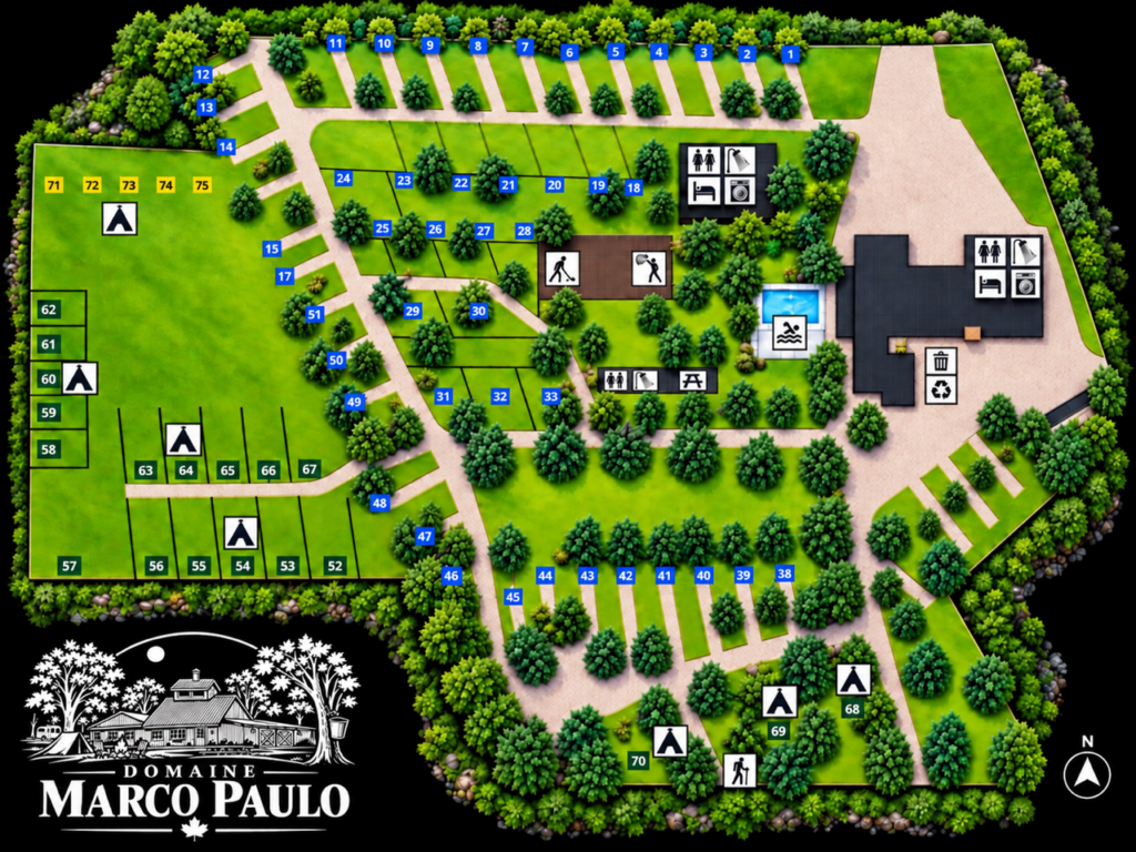Domaine Marco Paulo — Plan du camping