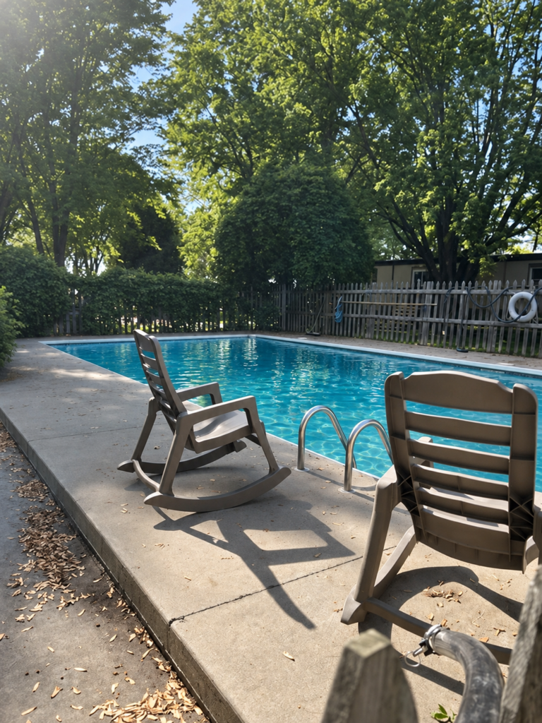 Piscine extérieure du domaine
